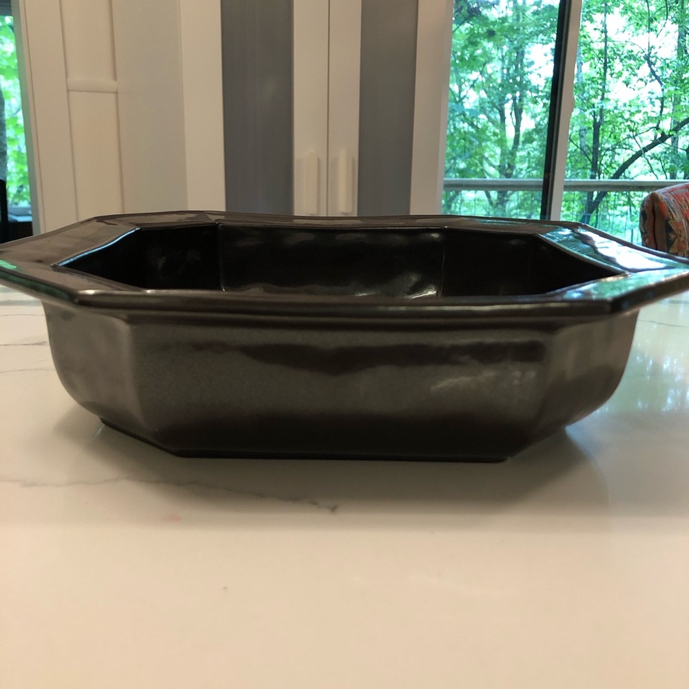 Juliska Pewter Stoneware Octagonal Bowl Discontinued - Picture 3 of 7